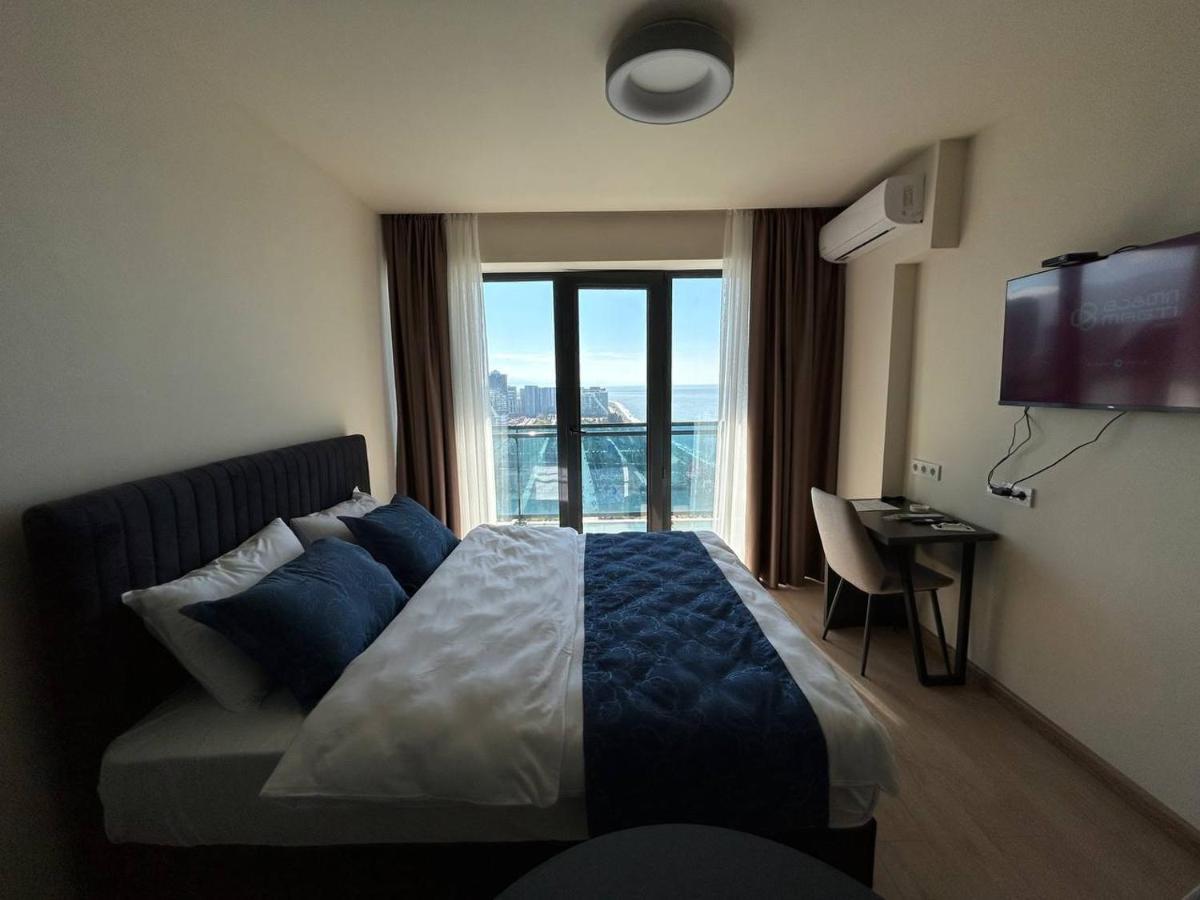 Студия С Потрясающим Видом На Море В Orbi Beach Tower 巴统 外观 照片